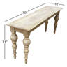 Canora Grey Jachin 70" Solid Wood Console Table & Reviews | Wayfair